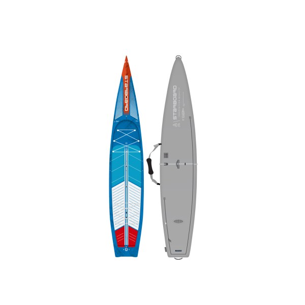 Photo of 2024/2025 STARBOARD SUP 14'0" x 29.5" SPRINT EXPEDITION BLUE CARBON WITH BOARD BAG