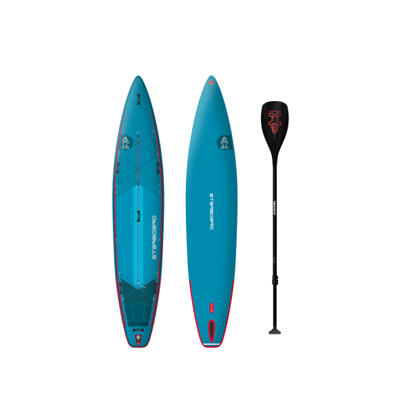 Photo of 2024/2025 INFLATABLE SUP 14'0" X 32" X 6" TOURING L DELUXE LITE WITH PADDLE