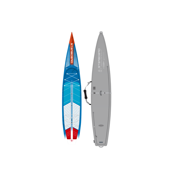 Photo of 2024/2025 STARBOARD SUP 14'0" x 29.5" SPRINT EXPEDITION BLUE CARBON SANDWICH WITH BOARD BAG