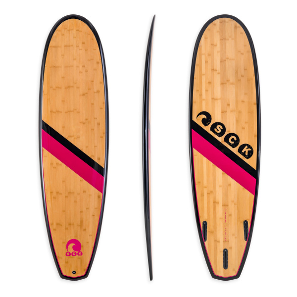Σανίδα surf EPX Bamboo 6'4" Black-Ruby SCK SCK Φωτογραφία 01