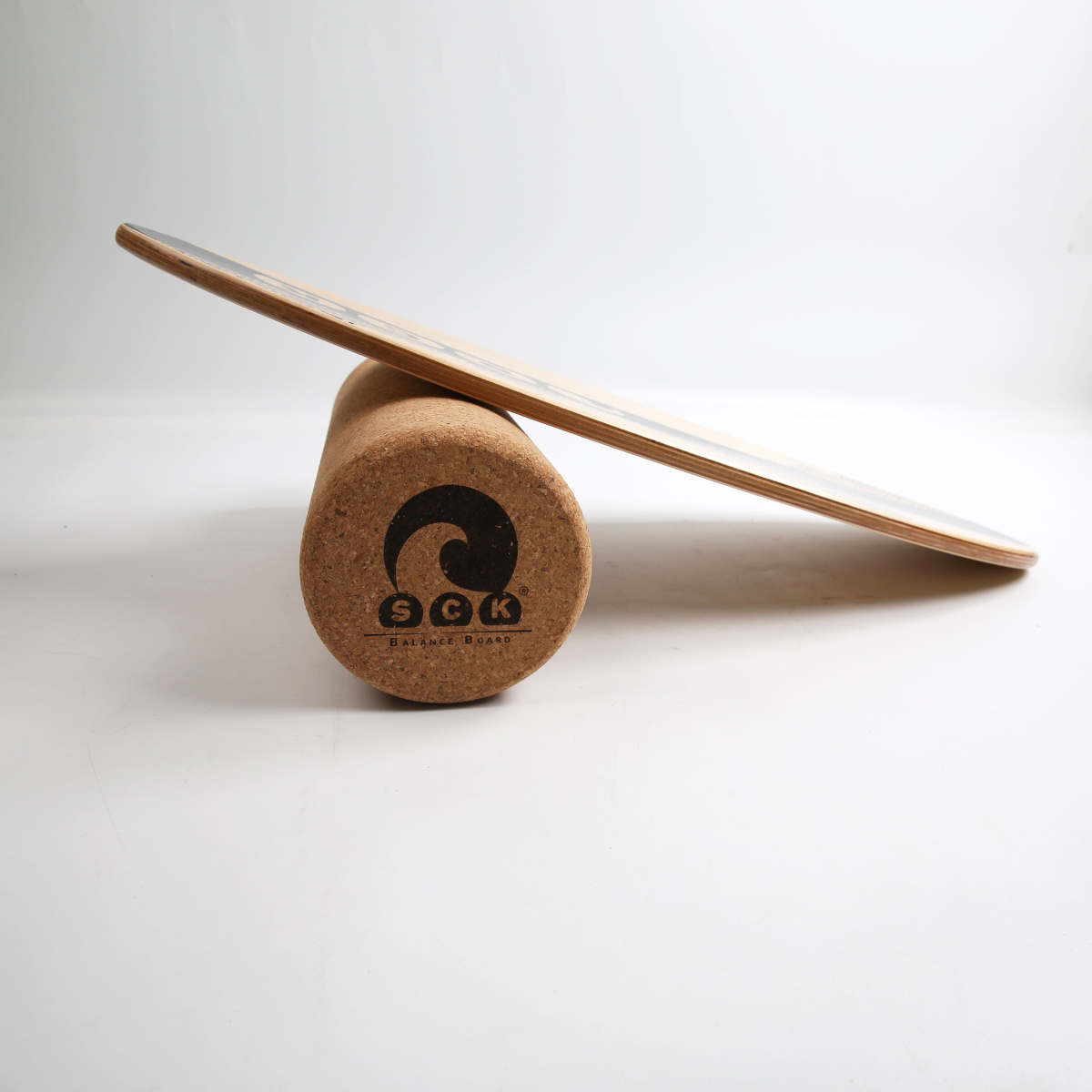 SCK Σανίδα Ισορροπίας PRO με κύλινδρο από φελλό / ξύλινο με μαύρο σχέδιο SCK Φωτογραφία 03