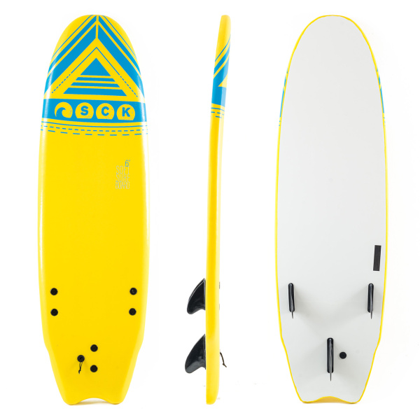 Σανίδα surf Soft-board 6ft Κίτρινη SCK SCK Φωτογραφία 01