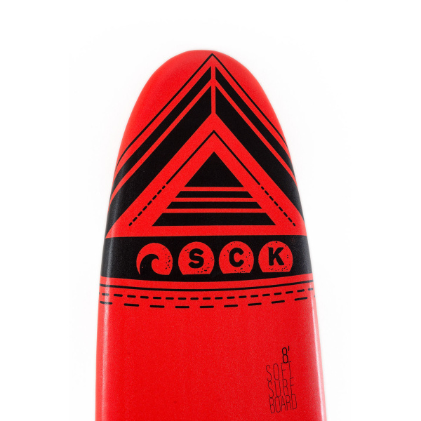 Σανίδα surf Soft-board 8ft Κόκκινη SCK SCK Φωτογραφία 02