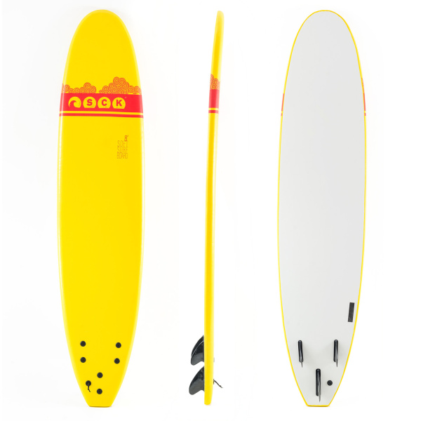 Σανίδα surf Soft-board 8ft Κίτρινη SCK SCK Φωτογραφία 01