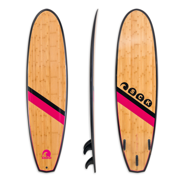 Σανίδα surf EPX Bamboo 7'2" Black-Ruby SCK SCK Φωτογραφία 01