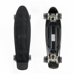 Skateboard Mini cruiser 22.5'' black with LED wheels / complete set by Fish SCK Φωτογραφία 01