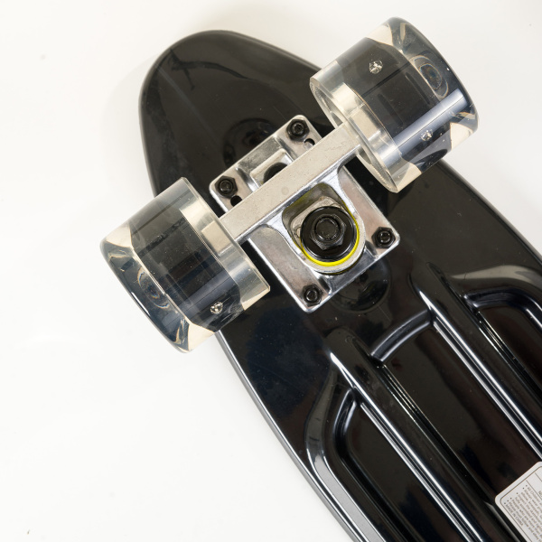 Skateboard Mini cruiser 22.5'' black with LED wheels / complete set by Fish SCK Φωτογραφία 02