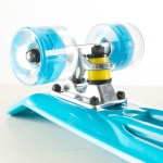 Skateboard Mini cruiser 22.5'' blue with LED wheels / complete set by Fish SCK Φωτογραφία 04