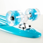 Skateboard Mini cruiser 22.5'' blue with LED wheels / complete set by Fish SCK Φωτογραφία 03