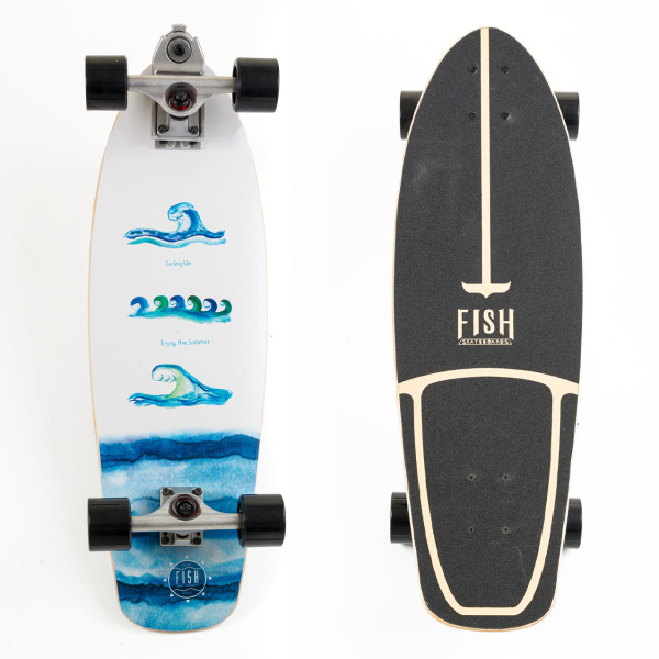 Surf Skate 30" Waves with A7 truck / complete set by Fish SCK Φωτογραφία 01